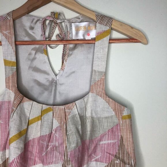Lauren Moffatt Sz M Floral Print Tank Top - Picture 1 of 5